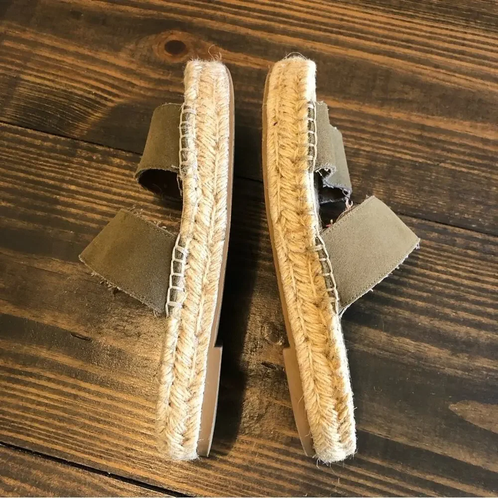Urban Outfitters Platform Espadrille Slide Sandals Women’s Size 7 Boho Festival